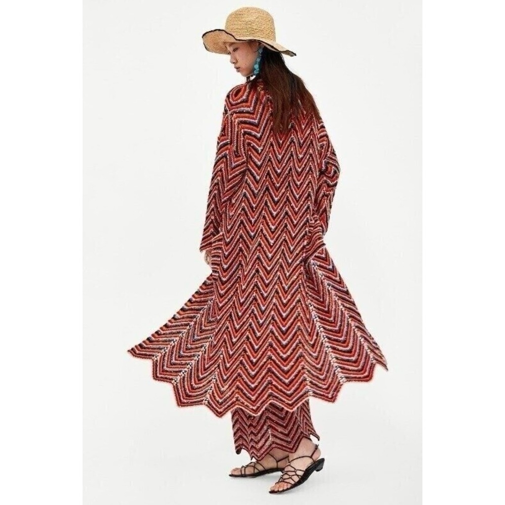 Zara crochet long cardigan